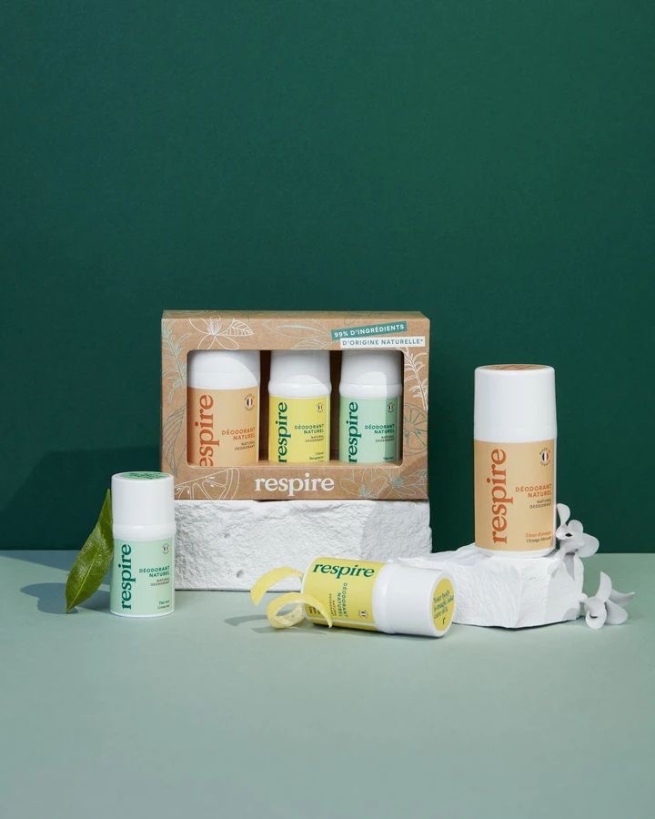 Gamme de déodorant respire